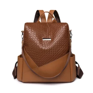 Anti Theft Women Backpacks Designer Leather Vintage Packbags Female Travel Back Pack School Bags For Teenage Girls Shoulder Bag - Image 4