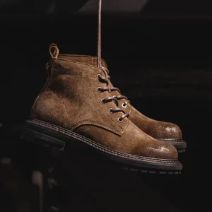 Maden Retro Winter Shoes Men Boots Desert High Top Boot Casual Vintage Street Cool Shoe Winter Brown Leather Shoes - Image 6