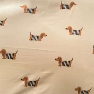 Cute Dog Printed Duvet Covet Set Brown Color Comforter Cover with Pillowcase for Kids Single/Queen/King housse de couette Full - Image 4