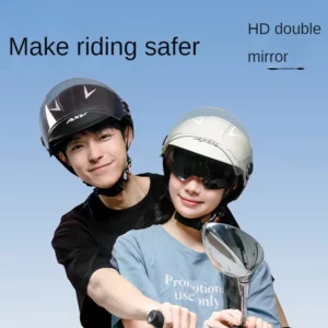 Motorcycle Helmet Electric Vehicle Protection All-season Universal Riding Helmet Lightweight and Breathable Quick Buckle Helmet - Image 3
