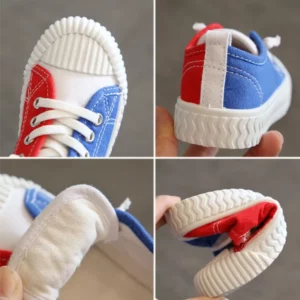 zapatillas 2023 Mixed Color Sneakers Canvas Shoes Low Top Girls Shoes Board Shoes Boys Soft Sole Casual Shoes Non Slip Kid Shoes - Image 5