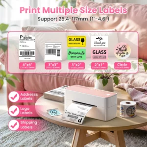Phomemo 241 Bluetooth Thermal Label Printer Wireless Small Shipping Label Printer 4X6 Compatible with iPhone Android Mac Window - Image 3