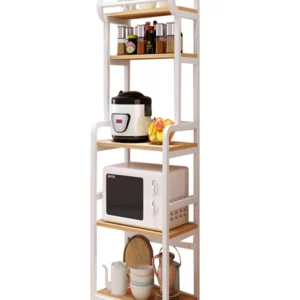 Kitchen Microwave Storage Cabinet Multi-layer Movable Storage Shelve Rolling Large Capacity Oven Rack Household Accessories - Image 3
