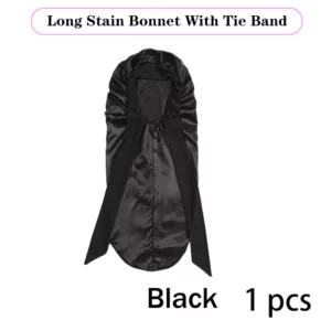 Soft Silky Long Satin Bonnet For Natural Hair And Curly Hair Extra Large Size Hair Cap With Tie For Comfortable Night Sleep 1Pcs - Image 7