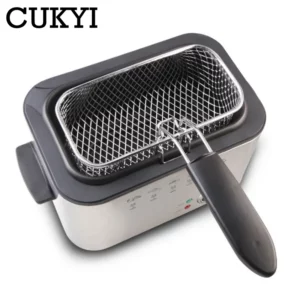 Household/Commercial Electric Frying Machine 1.5L Multifunctional Smokeless Deep fryers French Fries Maker Constant temperature - Image 3