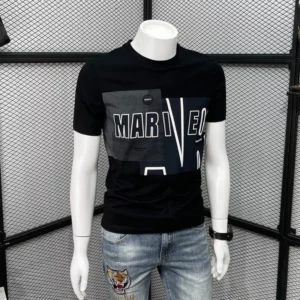 Fashion O-Neck Korean Printed Short Sleeve Letter T-Shirts Men's Clothing 2024 Summer New Loose Casual Tops All-match Tee Shirt - Image 3