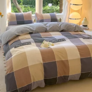 Kawaii Bear Printed Bed Set Floral Duvet Cover Pillowcase Bedding Set Cute Dog Bed Linen Sheet Quilt Cover Full Queen King Size - Image 6