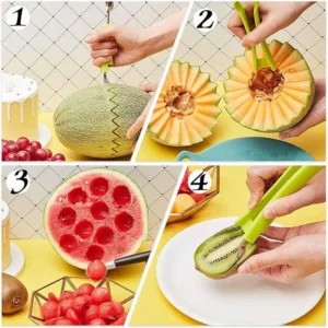 Melon Scoops Fruit Cutting Tool Watermelon Knife Slices Different Innovative Kitchen Utensils Accessorie Useful Things for Home - Image 5