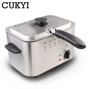 Household/Commercial Electric Frying Machine 1.5L Multifunctional Smokeless Deep fryers French Fries Maker Constant temperature - Image 2