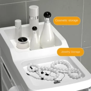 Toilet Rack Floor-to-ceiling Toilet Side Cabinet Side Cabinet Toilet Toilet Crevice Cabinet Storage Storage Artifact Bathroom - Image 4