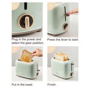 Bread Toaster for sandwiches Waffle maker electric kitchen Double Oven 220V mini Toaster hot air convection for headed bread - Image 2