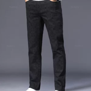 High Quality Brand Clothing Classics Plaid Casual Pants Men 98%Cotton Retro Business Banquet Check Trousers Male Plus Size 40 42 - Image 4