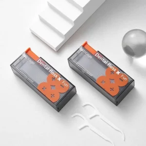 Portable Floss Dispenser Includes Floss Automatic Ejectable Floss Organiser Oral Care Press-on Disposable Flossing tool new - Image 2