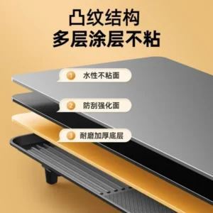800W Non Stick Electric BBQ Grill Smokeless Barbecue Machine 5-Level Adjustable Household Electric Grill Ovens Cooking Tools - Image 5