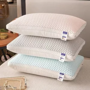 1PC Cool Feeling Fabric Pillow Single Person High Pillow Non Collapse and Non Deformation Massage Pillow for Sleeping Tyynyliina - Image 3