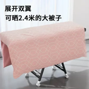 Carbon Steel Clothes Drying Rack, Floor Folding, Household Clothes Drying Pole, Balcony, Simple Rack - Image 6