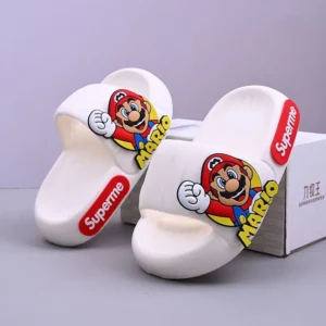 Super Mario children's slippers, boys' soft-soled outer wear, cute non-slip indoor home slippers for middle and large children - Image 6
