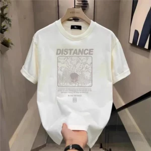 Hot Sale Luxury Brand Summer Handsome Men's Pure Cotton Round Neck Short Sleeve T-shirt for Men Short Sleeve Loose Tops - Image 4