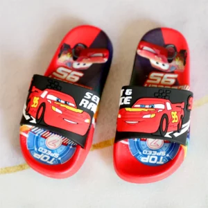 Children‘s Boys Girls Slippers Cars Cartoon Animals Prints Shoes Fashion Cute Shoes Bathroom Kids Toddler Slippers Flat Heels - Image 4