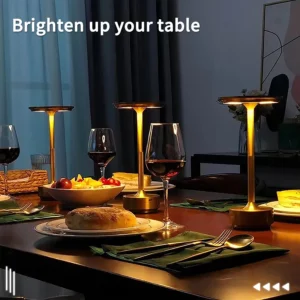Rechargeable Wireless Table Lamp for Bedroom, Rechargeable, Touch Lamp, Camping Candle, Creative, USB-C, Desk Lamp - Image 4