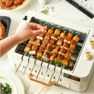 Skewer Barbecue Grill Home Automatic Rotating Multifunctional Indoor Electric Grill Light Smoke Barbecue Machine G-26 - Image 3