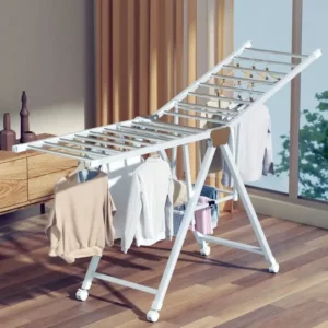 Foldable drying clothing rack floor-to-ceiling bedroom balcony household baby outdoor drying quilt hangers for clothes - Image 5