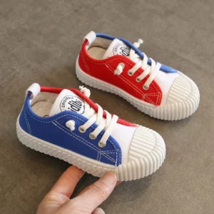 zapatillas 2023 Mixed Color Sneakers Canvas Shoes Low Top Girls Shoes Board Shoes Boys Soft Sole Casual Shoes Non Slip Kid Shoes - Image 2