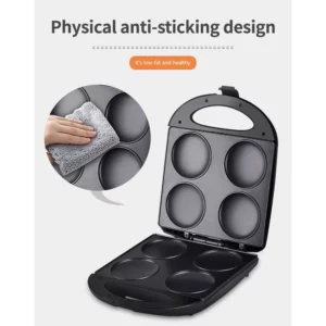 Non-stick Pancake Pan, 4 Pancake Pans, Non-stick Design, Anti-scald Handle Suitable for Omelettes, Pizza, Cheese Bread - Image 5