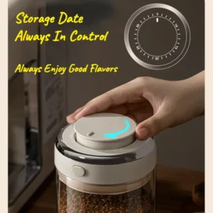 500/1100/1700 Coffee Beans Vacuum Sealed Tank Glass Food Storage Jars with CO2 Valve Household Moisture-proof Airtight Container - Image 5