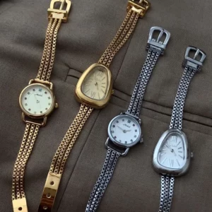 Light luxury niche snake head women's quartz watch high-end temperament bracelet women's watch snake chain women's watch gift - Image 3