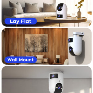 JOOAN 4K Outdoor WiFi Surveillance Camera Dual Lens External 5G Wifi IP Cameras Auto Tracking Security PTZ Cam CCTV Audio Video - Image 5