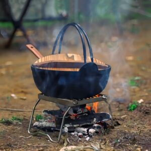 Ourdoor Stainless Steel Camping Grill Portable Foldable Mini Grill Rack Burner Stove Stand For Picnic Cooking Camping Equipment - Image 6