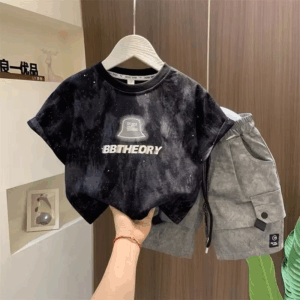 Children Boutique Summer Outfits 2025 New Boys Short Sleeve Hat Zipper T-Shirt And Pocket Shorts 2pcs Fashion Set Kid Sport Suit - Image 3