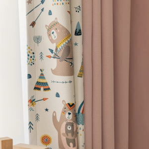 Cream Style Beige Living Room Curtain Floral Pattern Bedroom Blackout Curtain Sunscreen Home Decor Curtains Creative Art Curtain - Image 6