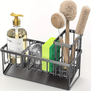 Self-draining Sink Shelf Stainless Steel Kitchen Sink Caddy Drain Rack Soap Sponge Holder Drainer for Kitchen Sink Organizer - Image 6