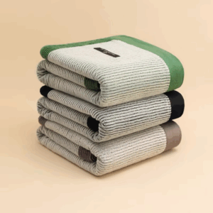 Thickened Bath Towels Skin-friendly and Non-irritating Classic Striped Bath Towels Durable and Difficult To Remove The Thread - Image 2