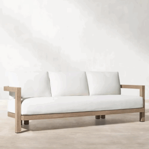 Furniture Backyard Outdoor Teak Garden Sofa Set with Cushions - Image 5