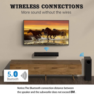 New Arrival 80W Power 2.1 CH Wireless Bluetooth Sound Blaster Speakers TV Echo Wall Home Theatre Soundbar Subwoofer with Remote - Image 5