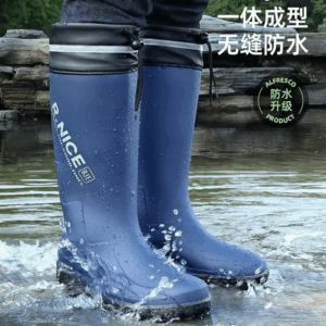 New High Quality Rain Boots for Man Outdoor Anti-slip Waterproof Fishing Shoes Fish Pond Breeding Work Rubber Boots - Image 4