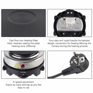 KitchenAppliance 500W 220V Milk Water Coffee Heating Furnace Mini Electric Heater Stove EU Plug Multifunctional Hot Cooker Plate - Image 3