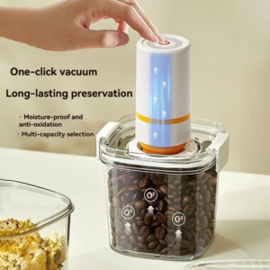 Plastic Vacuum Sealed Jar Electric Coffee Vacuum Container Kitchen Food Cereal Candy Storage Box Fresh Coffee Bean Jar - Image 7