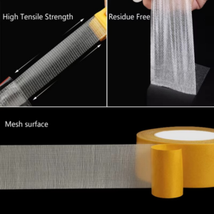 Super Thin Strong Fixation Double Sided Adhesive Tape Heavy Duty Translucent Mesh Waterproof Traceless Powerful Grid Carpet Tape - Image 6
