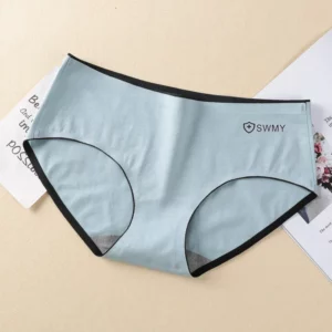 Women's Cotton Underwear Sexy Solid Color Panties Fashion Girl Traceless Underpants Mid Waist Seamless Briefs Female Lingerie - Image 4
