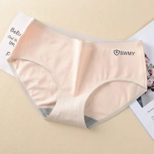 Women's Cotton Underwear Sexy Solid Color Panties Fashion Girl Traceless Underpants Mid Waist Seamless Briefs Female Lingerie - Image 6