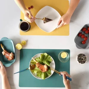 NEW Silicone Waterproof Placemat Table Mat Heat Insulation Anti-skidding Washable Durable For Kitchen Dining - Image 4