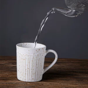 250ml Vintage Coffee Mug Stoneware Ceramic Watercup Tradional Chinese Retro Teacup Personality Creative Milk Cup With Handle - Image 4