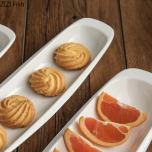 Step Shape Ceramic Plates Snacks Bowl Set Dessert Plate Wooden Ladder Fruit Dish Dinner Porcelain Cake Tray Food Tableware - Image 4