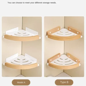 shower corner organizer storage,Bathroom Storage Shelves, bathroom corner Rack on wall,no drill bath shelf,household items - Image 6