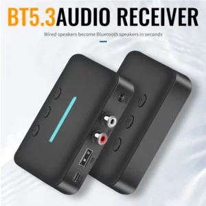 USB Bluetooth 5.3 Audio Receiver Adapter Wireless Stereo Music 3.5mm AUX R/L RCA Support U-Disk Playback For Desktop Speaker Amp - Image 2