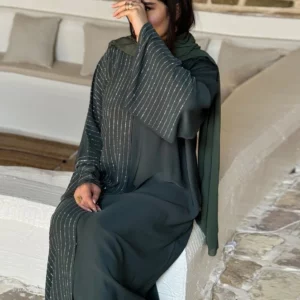 Eid Abaya Women Cardigan Dress Dubai Kaftan Muslim Caftan Long Robe Jalabiya Ramadan Morocco Islam 2025 Vestidos Largos - Image 4